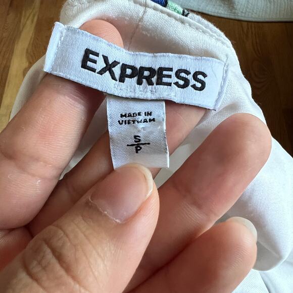 Express Floral Dress Spaghetti Strap Mini Size Small Crepe Material - Picture 7 of 8